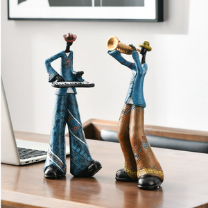 Rock Band Music Art Character Model Statue Creative Living Room Decoration Wine Cabinet Ornaments Figurine Resin Craft Supplies - acacuss