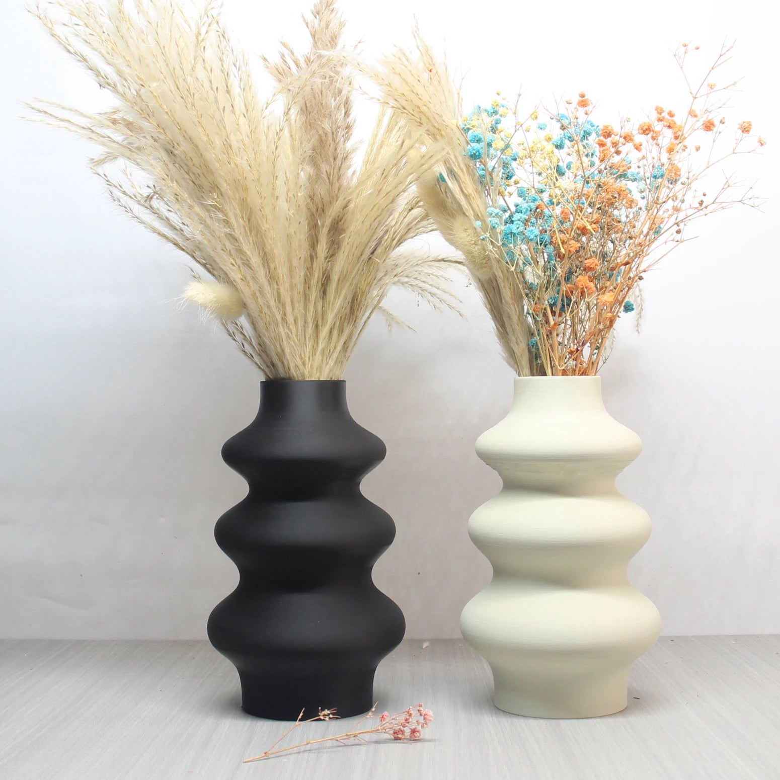 Nordic Style 3d Printed Vase Decoration White Vase Modern Home Decor Flower Pot Vase Decoration Home Living Room Decoration None, image size:1550x1550