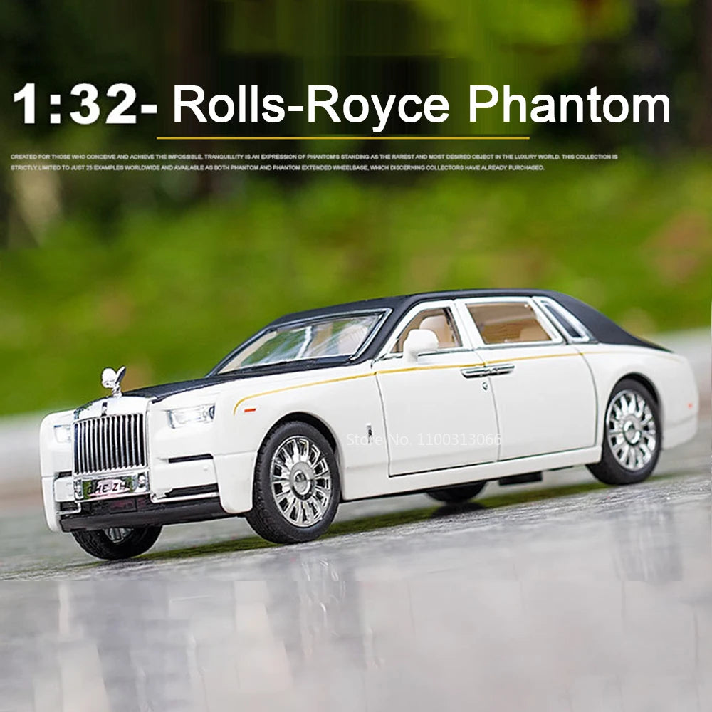 1:32 Rolls-Royce Phantom Car Model Alloy Diecast Toy Vehicles 6