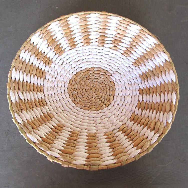 Wandteller aus Stroh im marokkanischen Stil, Hintergrunddekoration, Ethno-Stil, Wandbehang, Schlafzimmer, Sofa, Nachttisch, Heimdeko, 30 x 30 cm