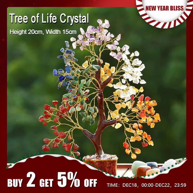 23 with a money tree Tree of Life Gift Crystal Tree Energy Stone and Crystal Money Tree Hea – acacuss