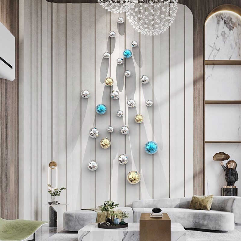 Nordic dekorative Kugel Wohnzimmer Wanddekoration Kugel Wohnaccessoires Hotel Gewerberaum Shop Wandbehang