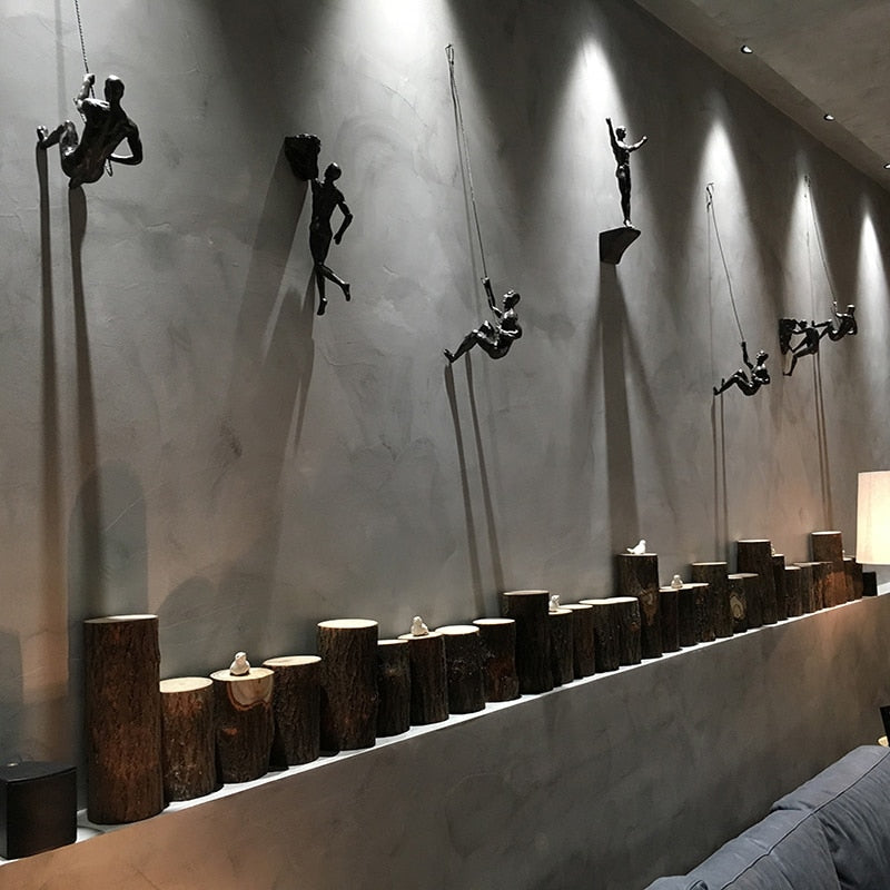 Retro-Industrie-Stil, Klettern, Bösewicht, Bar, Wohnzimmer, TV-Hintergrund, Wanddekoration, Kunst-Anhänger