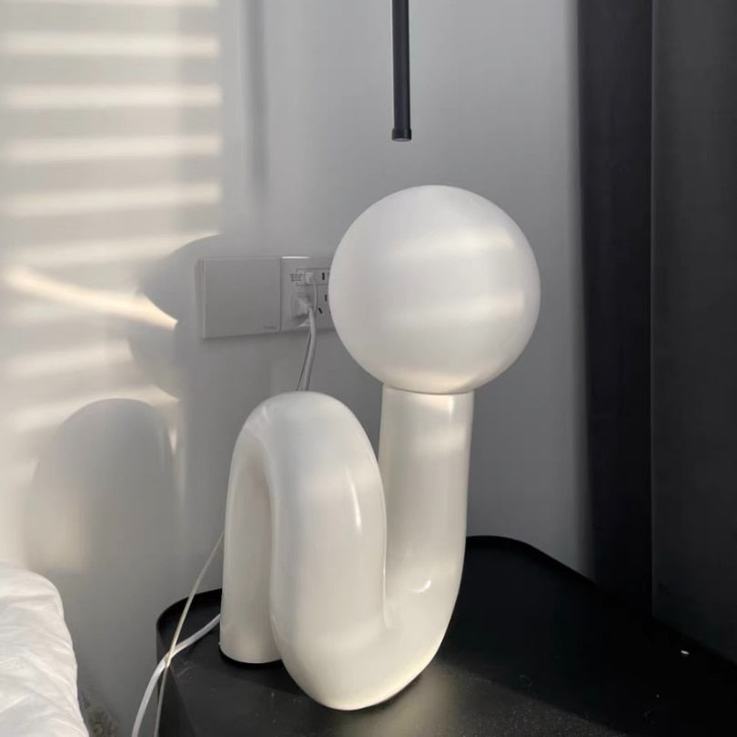 Tischlampe im modernen Design für Schlafzimmer, Nachttisch, Eingang, Dekoration, Couchtisch, Beistelltisch, Licht, Glaskugel, Heim-/Innendekoration