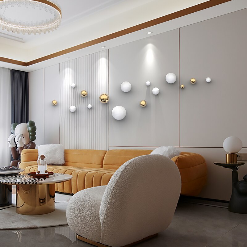 Nordic dekorative Kugel Wohnzimmer Wanddekoration Kugel Wohnaccessoires Hotel Gewerberaum Shop Wandbehang