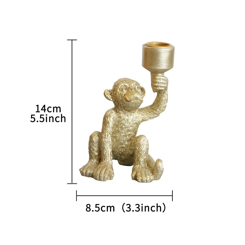 حديثة LED Art Monkey Floor Light Lead Lead Lade Lead for Living Parlor Room Room Lights Lights Home Interior Decor