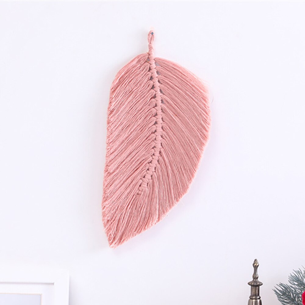 INS handgemachte Quasten Makramee Blätter Tapisserie nordischen Stil Tapisserie Wandbehang Spielzeug Kinderzimmer Dekor Home Kindergarten Boho Dekor