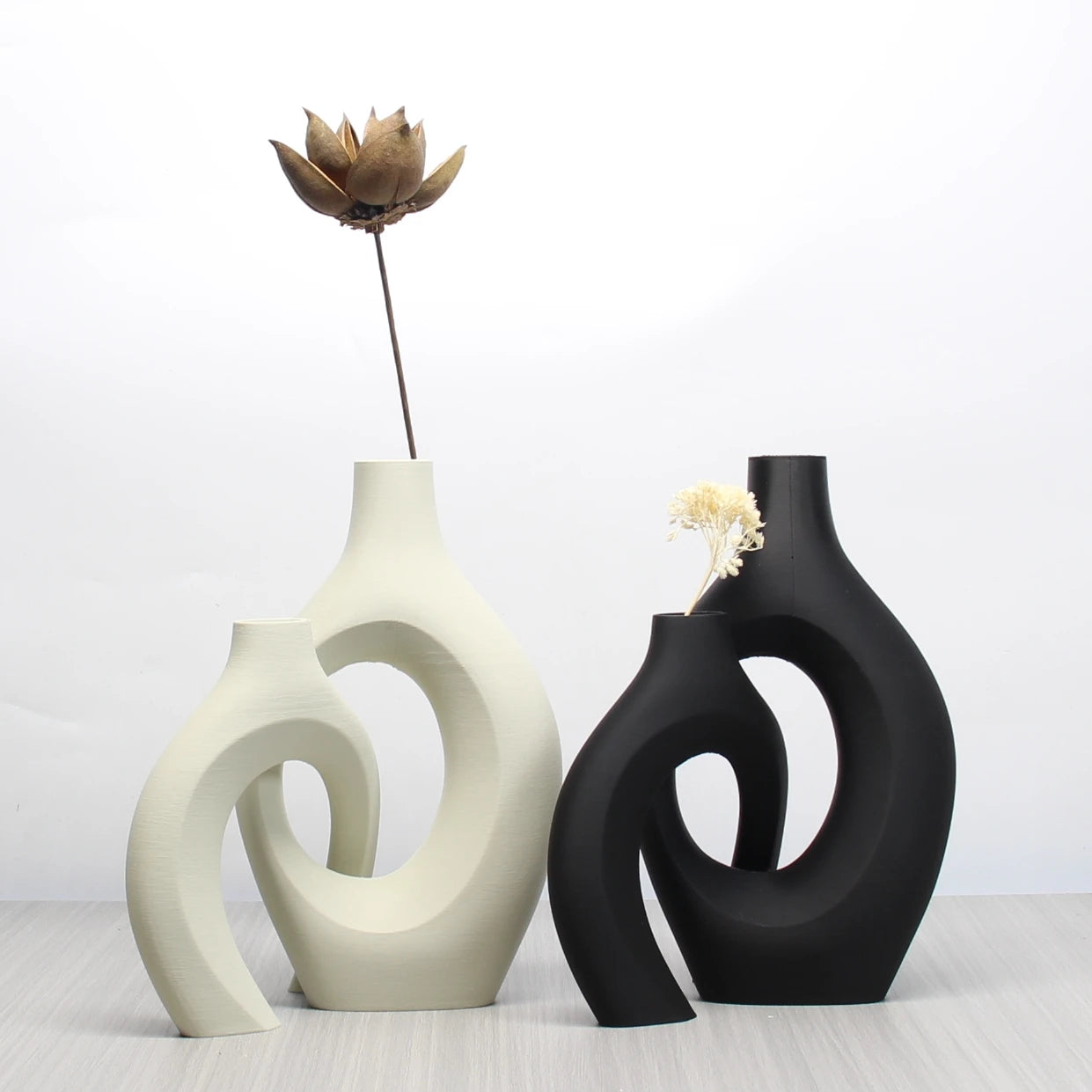 A Set of Bohemian Style Art Vases, Home Decoration Vases, Perfect Choice for Home and Office Decoration, Suitable for Living Room, Bedroom and Wedding, image size:1241x1241