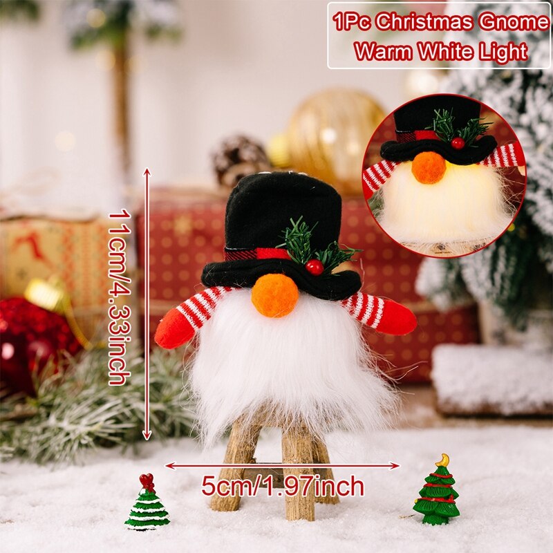 Gnome Weihnachten gesichtslose Puppe Frohe Weihnachten Dekorationen für Zuhause 2023 Weihnachtsschmuck Weihnachten Navidad Noel Geschenke Neujahr 2024