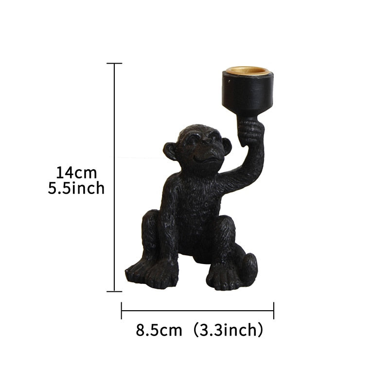 حديثة LED Art Monkey Floor Light Lead Lead Lade Lead for Living Parlor Room Room Lights Lights Home Interior Decor