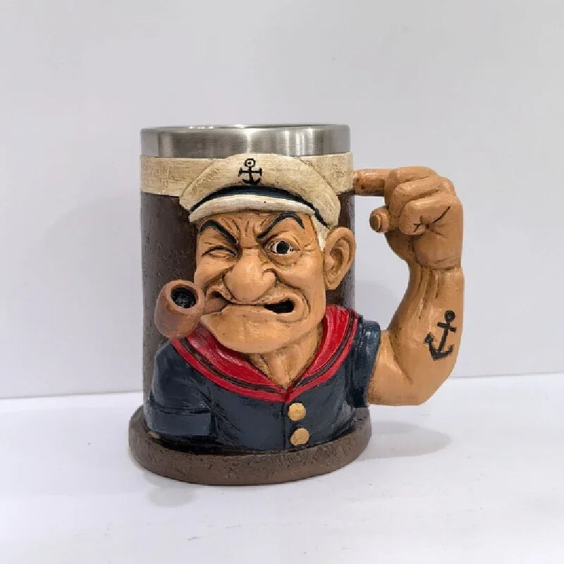 3d Popeye Power Mug Home Coffee Cup Decoration Powerful Sailor Gift Ne   acacuss