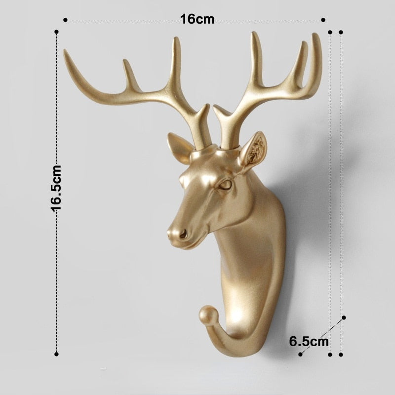 Wandhaken, Tierkopf-Rack, Mantelkappen, Wandaufhänger, Pferd, Giraffe, Elch, Elefant, Haken, dekoratives Dekor, Badezimmer-Accessoires