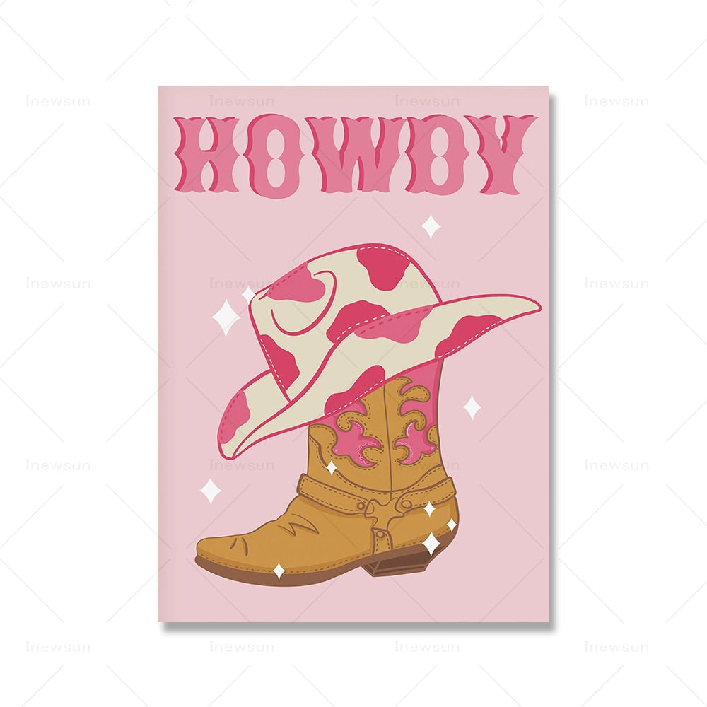 Rosa Preppy-Wandkunst, Mädchen-Bettzimmer-Dekoration, Pink-Leinwandgemälde, Wohnheim-Preppy-Poster, nordische Funky-Heimdekoration