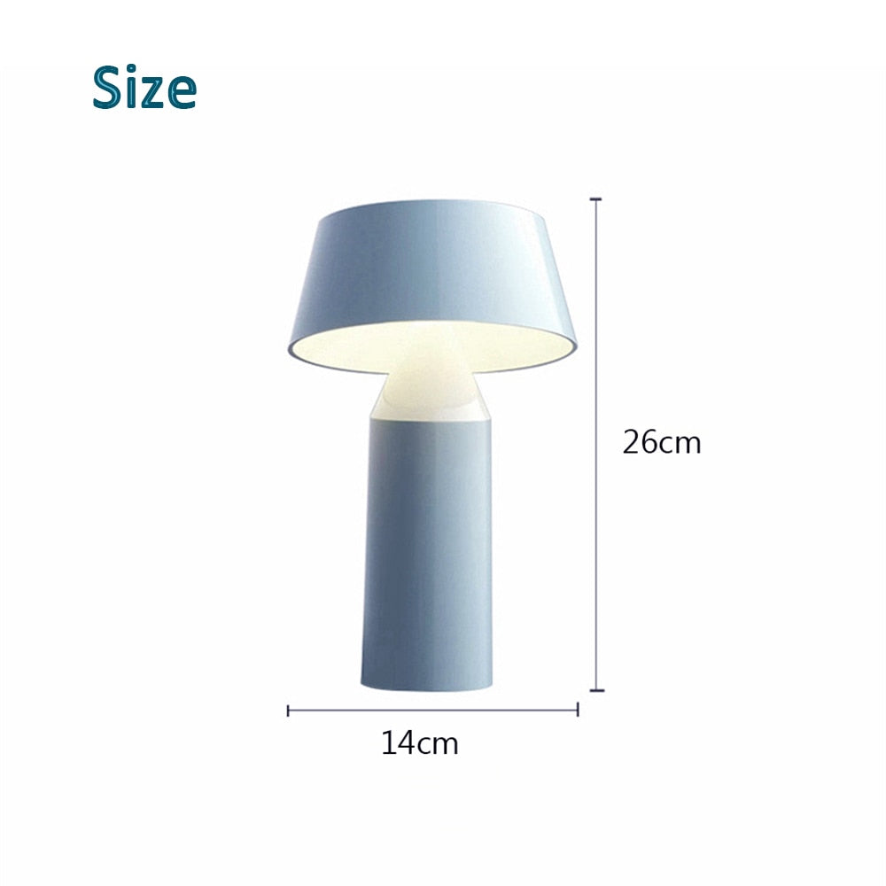 Mehrere Farben wiederaufladbare Tischlampe Restaurant Bar Atmosphäre Leuchte Touch Geschenk Lade Nachtlicht für Schlafzimmer Dekoration