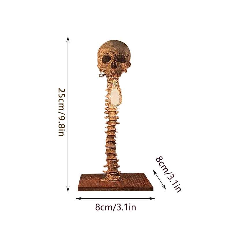Halloween Schädel Skelett Lampe Horror 3D Statue Neue Tisch Licht Kreative Party Ornament Prop Hause Schlafzimmer Dekoration Gruselige Requisiten
