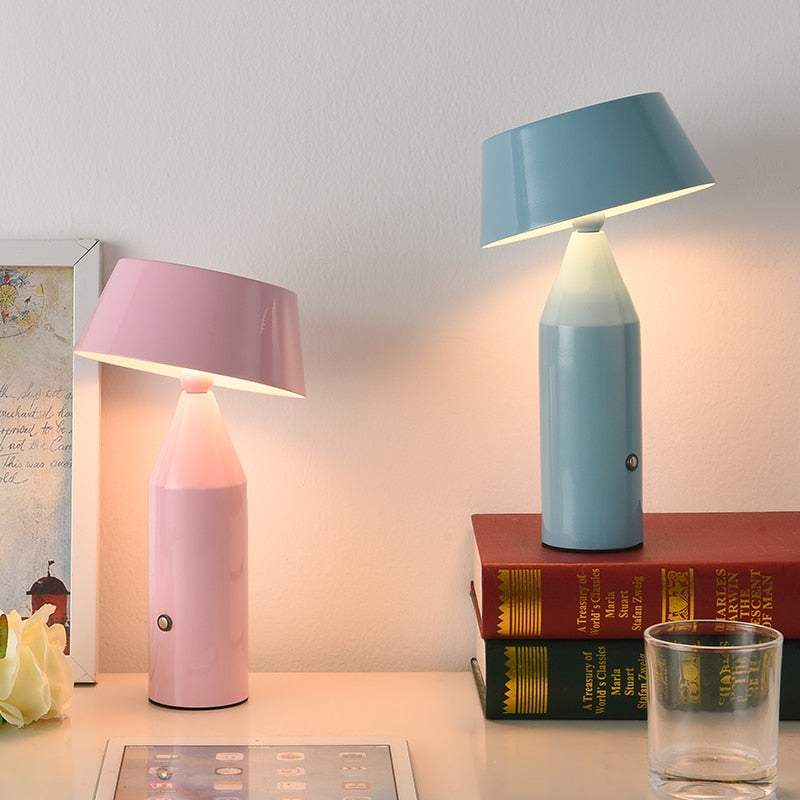 Mehrere Farben wiederaufladbare Tischlampe Restaurant Bar Atmosphäre Leuchte Touch Geschenk Lade Nachtlicht für Schlafzimmer Dekoration