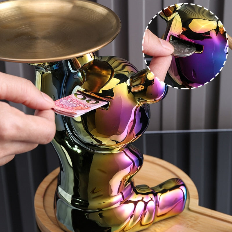 Leichte Luxusornamente, gewalttätige Bärenpuppen, kleine Ornamente, Wohnzimmer-TV-Schrank-Cartoon-Statuen, Weinschrankdekorationen.