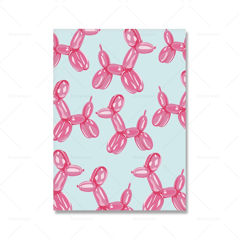 Rosa Preppy-Wandkunst, Mädchen-Bettzimmer-Dekoration, Pink-Leinwandgemälde, Wohnheim-Preppy-Poster, nordische Funky-Heimdekoration