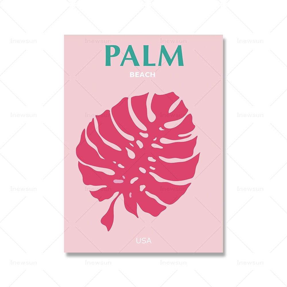 Rosa Preppy-Wandkunst, Mädchen-Bettzimmer-Dekoration, Pink-Leinwandgemälde, Wohnheim-Preppy-Poster, nordische Funky-Heimdekoration