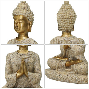 Sandstone Buddha Statue Resin Handicrafts Living Room Entrance Home Decoration Southeast Asia Sculpture Meditation Bodhisattva acacuss