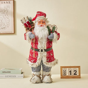 Santa Claus Christmas Ornaments Tree Decor Elk Snowman Plush Christmas Doll Decorations For Home 2023 Navidad Pendant Gift Kids acacuss