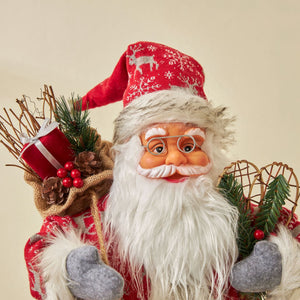 Santa Claus Christmas Ornaments Tree Decor Elk Snowman Plush Christmas Doll Decorations For Home 2023 Navidad Pendant Gift Kids acacuss