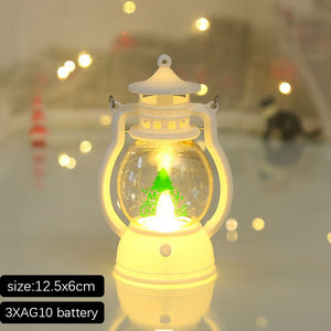 Santa Snowman Christmas Diamond LED Wind Lantern Ornament Christmas Decoration for Home 2023 Navidad Noel New Year 2024 Kid Gift acacuss