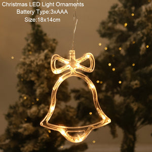 Santa Snowman Christmas Diamond LED Wind Lantern Ornament Christmas Decoration for Home 2023 Navidad Noel New Year 2024 Kid Gift acacuss