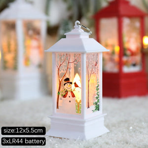 Santa Snowman Christmas Diamond LED Wind Lantern Ornament Christmas Decoration for Home 2023 Navidad Noel New Year 2024 Kid Gift acacuss
