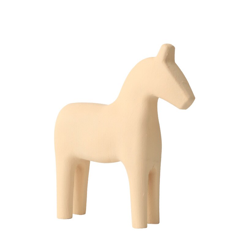 Morandi Pferdeskulptur aus Holz, Hochzeitsdekoration, Heimdekoration, Kunsthandwerk, Kinderspielzeug, Statuen zur Dekoration