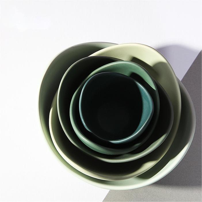 Nordic Stil Neuheit Dekor Lotus Blume Schalen Wohnkultur Keramik Handwerk Küche Zubehör Innen Tisch Lagerung Schalen Geschenk