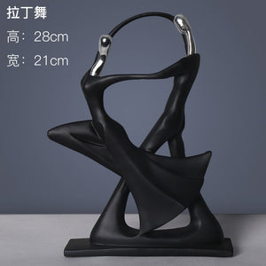 Scandinavian minimalist abstract music dance sculpture figure ornament home decoration TV cabinet wine cabinet abstract ornament acacuss