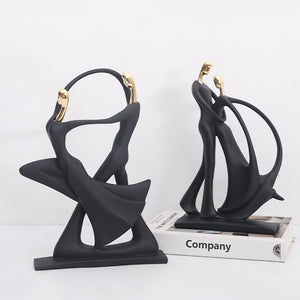 Scandinavian minimalist abstract music dance sculpture figure ornament home decoration TV cabinet wine cabinet abstract ornament acacuss