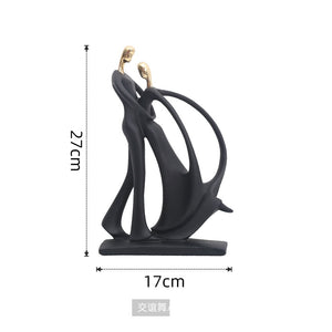 Scandinavian minimalist abstract music dance sculpture figure ornament home decoration TV cabinet wine cabinet abstract ornament acacuss