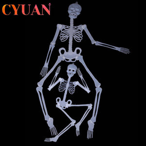 Scary Halloween Decoration Halloween Props Luminous Hanging Decoration Outdoor Party Horror Luminous Movable Skull Skeleton acacuss