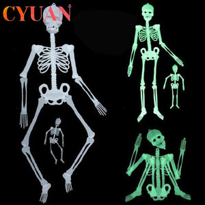 Scary Halloween Decoration Halloween Props Luminous Hanging Decoration Outdoor Party Horror Luminous Movable Skull Skeleton acacuss