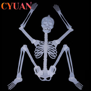 Scary Halloween Decoration Halloween Props Luminous Hanging Decoration Outdoor Party Horror Luminous Movable Skull Skeleton acacuss