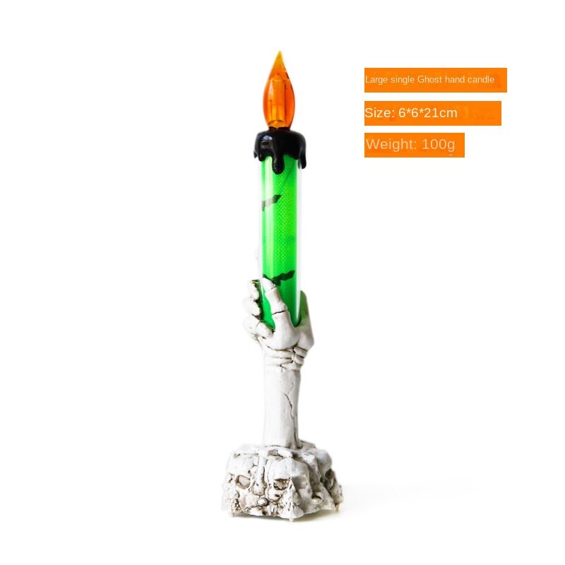 Halloween LED Skelett hält Kerze Licht Party Spukhaus Bar Home Decor Horror Requisiten Laterne Halloween Dekor 2023
