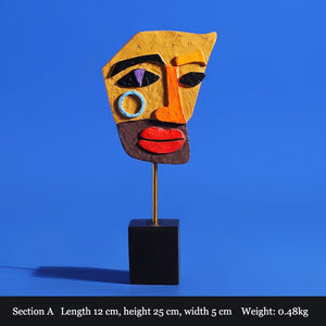 Sculptures Abstract Statue Ornaments Home Modern Statue Vase Figurines For Interior Abstract Face Art Ornament Nordic Crafts acacuss