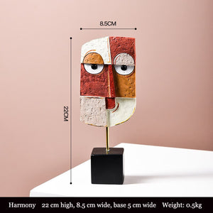Sculptures Abstract Statue Ornaments Home Modern Statue Vase Figurines For Interior Abstract Face Art Ornament Nordic Crafts acacuss