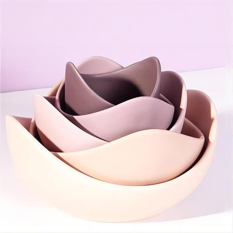 Nordic Stil Neuheit Dekor Lotus Blume Schalen Wohnkultur Keramik Handwerk Küche Zubehör Innen Tisch Lagerung Schalen Geschenk