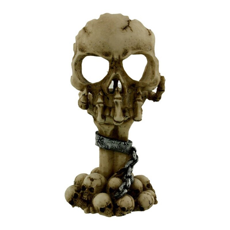 Wohndeko-Zubehör, Totenkopf-Kerzenhalter, Raumdekoration, Schreibtisch-Mittelstück, Kerzenständer, Halloween-Ornamente, Kunstharz, Bastelkram