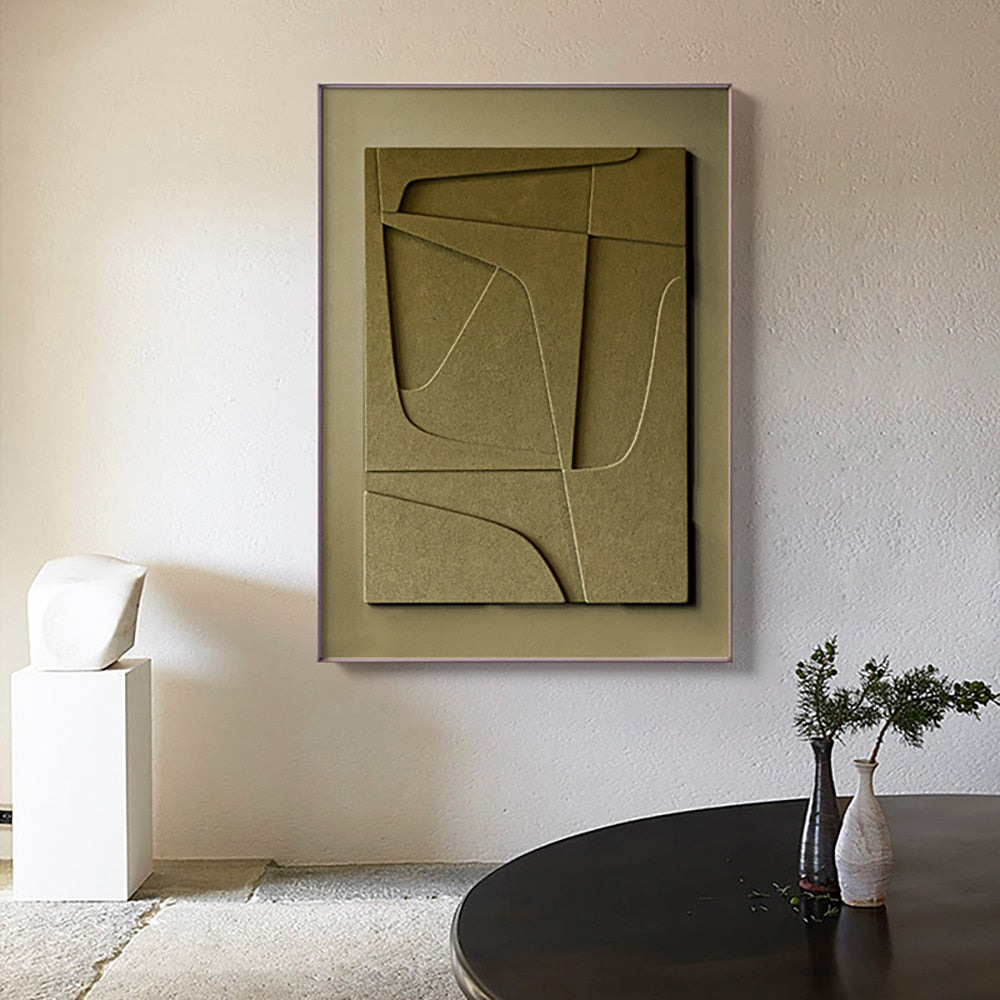 Wabi-sabi Abstraktes dekoratives Gemälde im nordischen Stil, Morandi-Farbe, dekoratives Wandbild, Wohnzimmer, Wandkunst, Bild, Heimdekoration, Geschenk