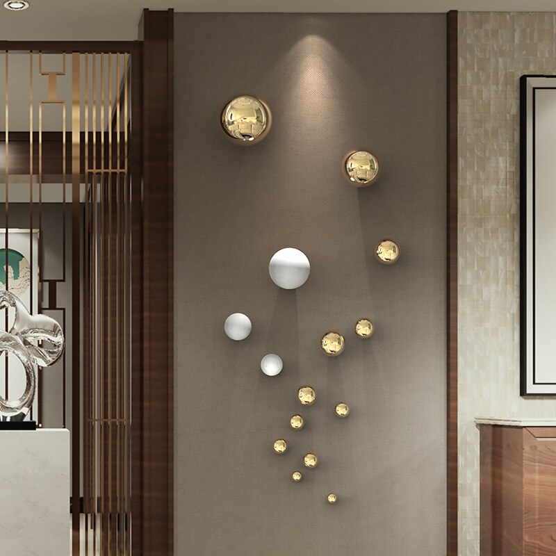 Nordic dekorative Kugel Wohnzimmer Wanddekoration Kugel Wohnaccessoires Hotel Gewerberaum Shop Wandbehang