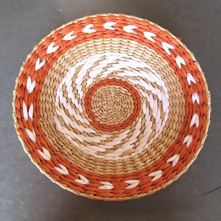 Wandteller aus Stroh im marokkanischen Stil, Hintergrunddekoration, Ethno-Stil, Wandbehang, Schlafzimmer, Sofa, Nachttisch, Heimdeko, 30 x 30 cm