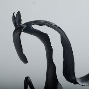 Simple Creative Metal Hollow Out Horse Desktop Ornament Animal Sculpture Living Room Decoration Abstract Crafts Home Decoration acacuss