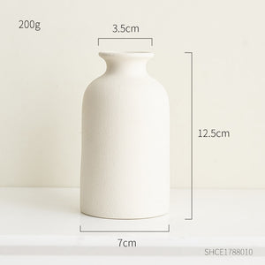 Simple Frosted Ceramic Vase Nordic Home Living Room Decoration Cachepot for Flowers Desk Table Decoration Wedding Decoration acacuss