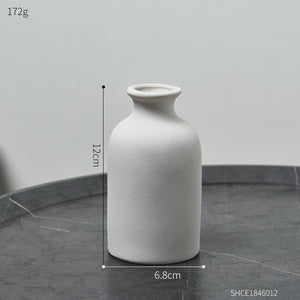 Simple Frosted Ceramic Vase Nordic Home Living Room Decoration Cachepot for Flowers Desk Table Decoration Wedding Decoration acacuss