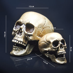 Skull Decor Prop Skeleton Head Plastic 1:1 Model Halloween Style Haunted House Party Home Decoration Game Supplies High Quality acacuss