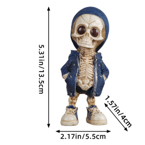 Skull Doll Ornaments Resin Skull Model Ornament Home Decor Festival Atmosphere Arrangement Ghost Festival Decoration Props acacuss